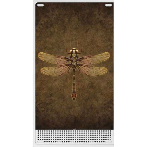 Steampunk & Gear Dragonfly by Brigid Ashwood Xbox Series S Skins
